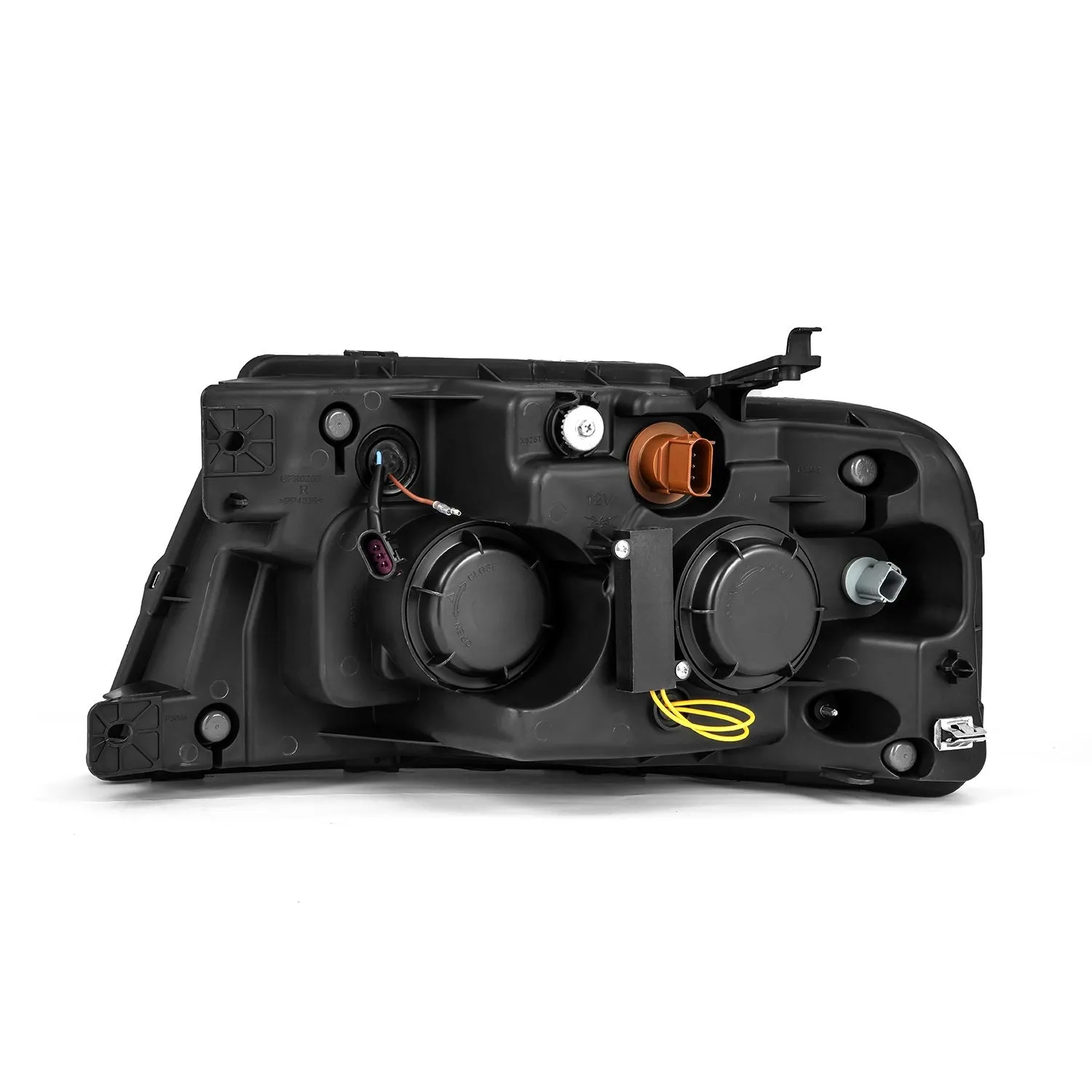 AlphaRex LED Projector Headlights Ford F150 (04-08) [LUXX Series - DRL Light Tube] Black / Chrome / Alpha-Black