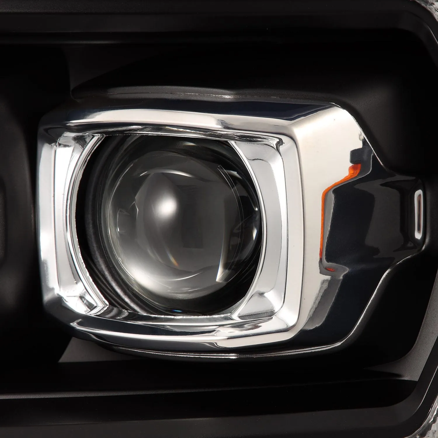 AlphaRex LED Projector Headlights Ford F150 (04-08) [LUXX Series - DRL Light Tube] Black / Chrome / Alpha-Black