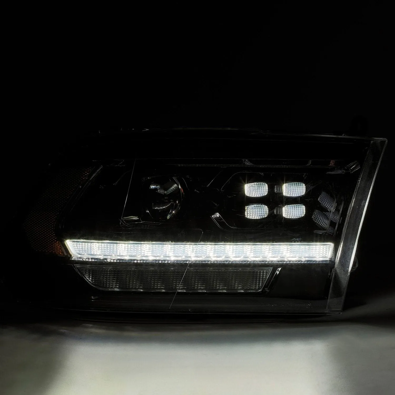 AlphaRex Projector Headlights Ram 1500/2500/3500 (09-18) Pro Series - Sequential - 5th Gen 2500 or G2 Style