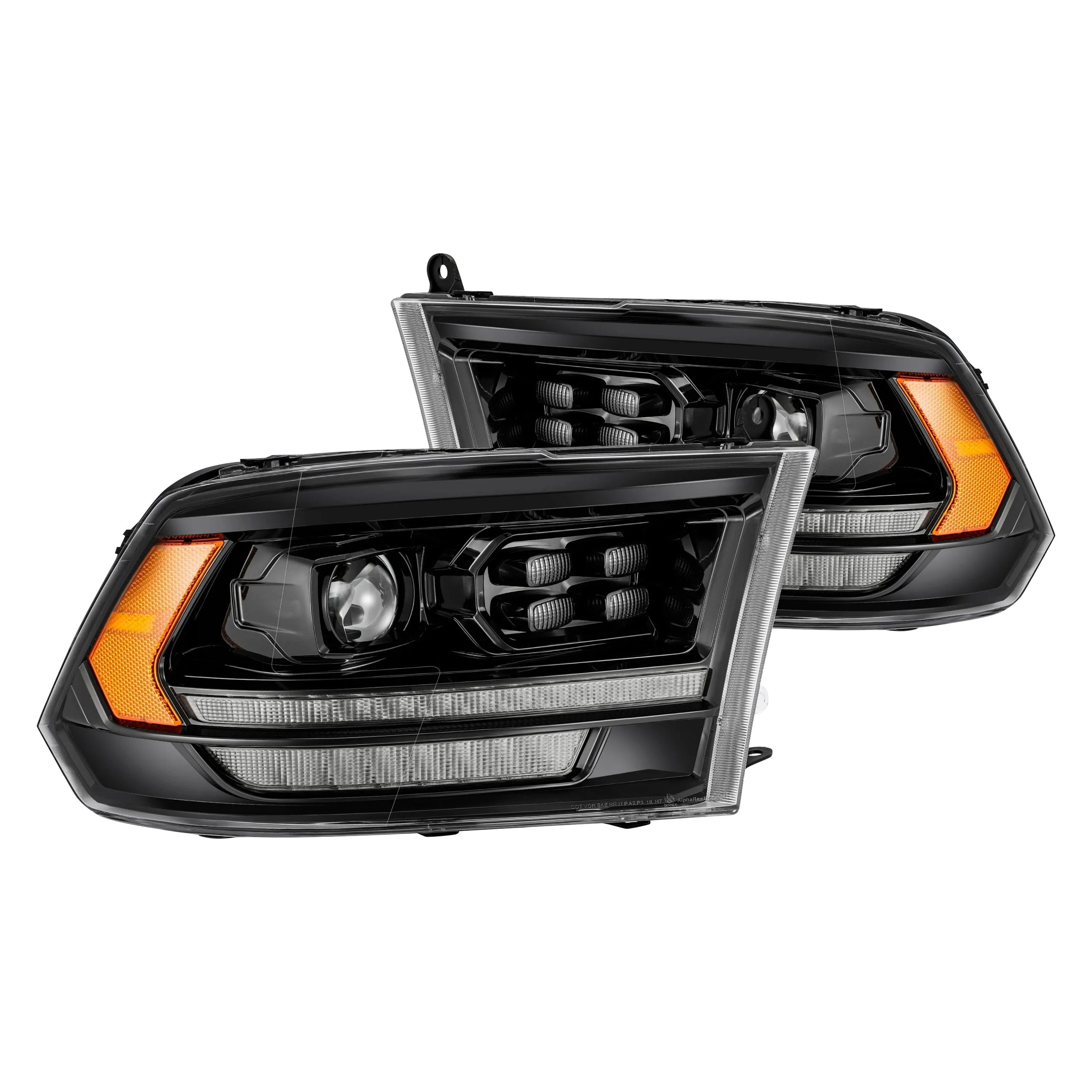 AlphaRex Projector Headlights Ram 1500/2500/3500 (09-18) Pro Series - Sequential - 5th Gen 2500 or G2 Style