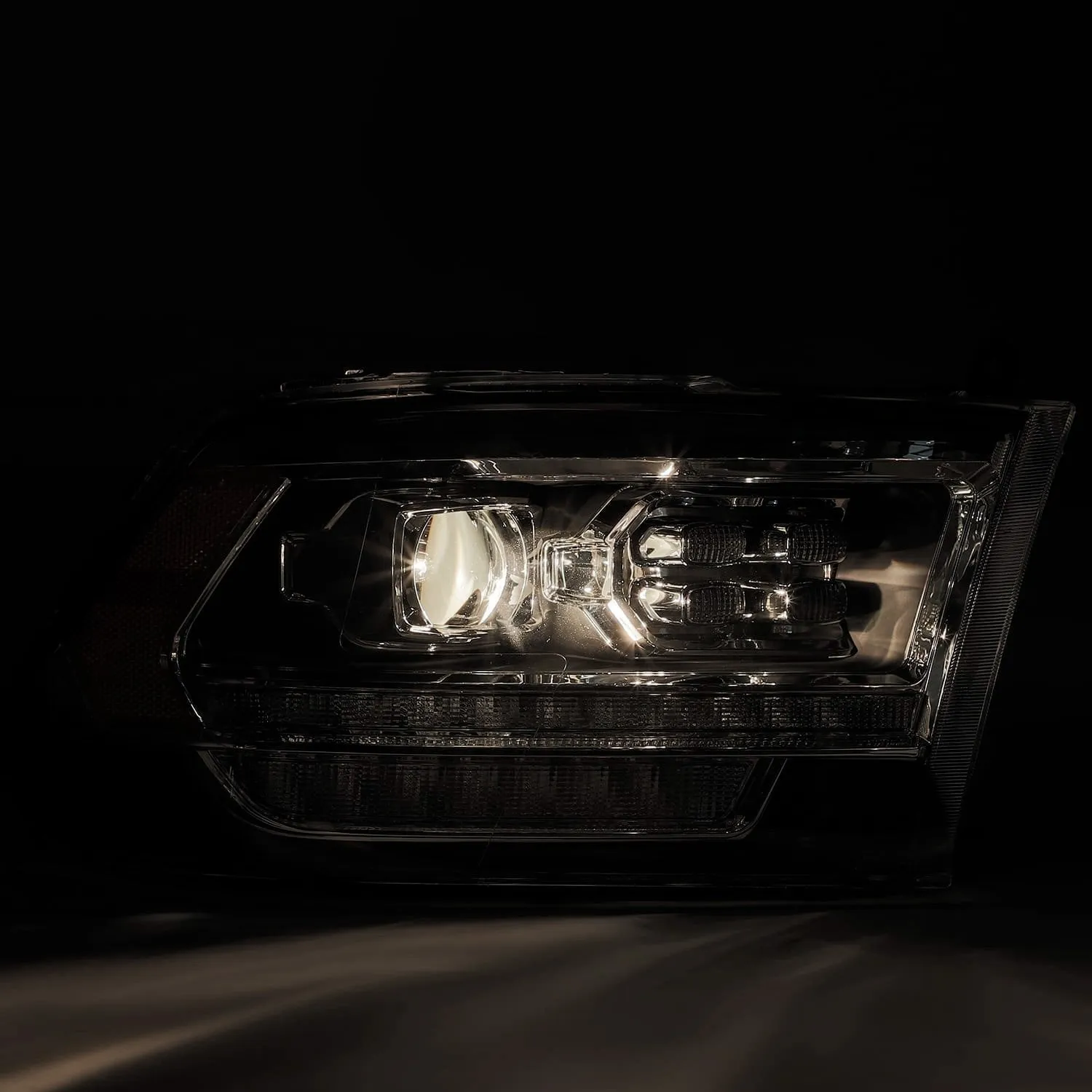 AlphaRex Projector Headlights Ram 1500/2500/3500 (09-18) Pro Series - Sequential - 5th Gen 2500 or G2 Style