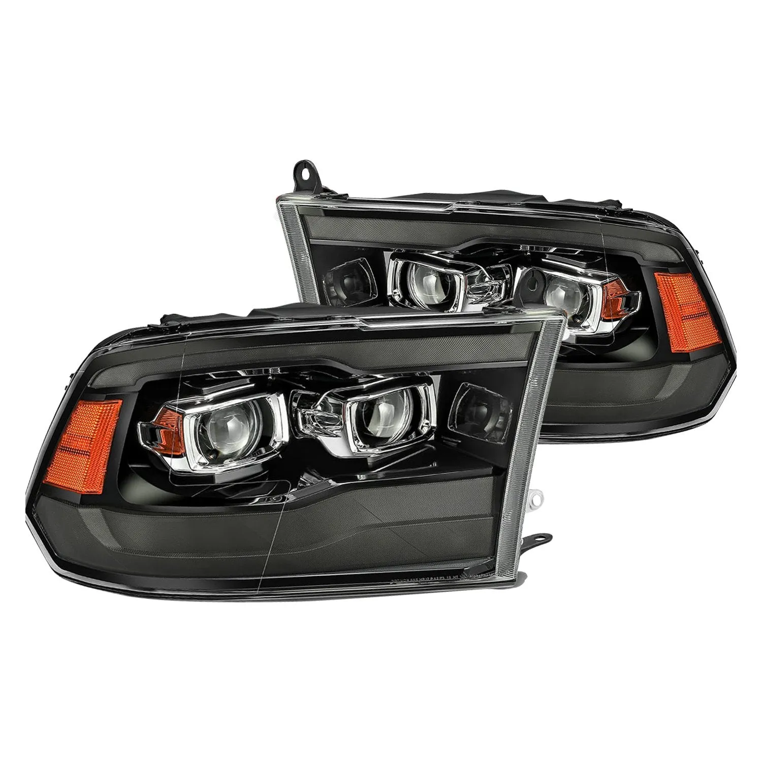 AlphaRex Projector Headlights Ram 1500/2500/3500 (09-18) Pro Series - Sequential - 5th Gen 2500 or G2 Style