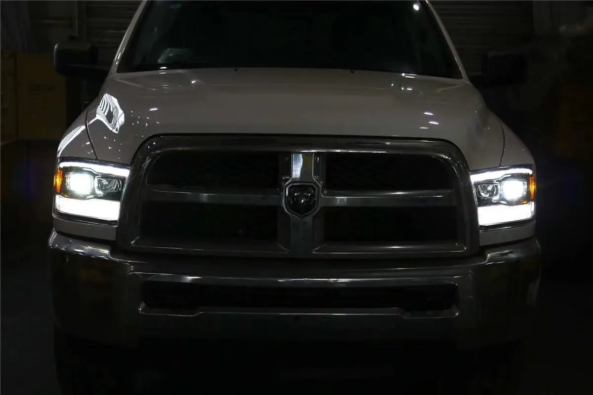 AlphaRex Projector Headlights Ram 1500/2500/3500 (09-18) Pro Series - Sequential - 5th Gen 2500 or G2 Style