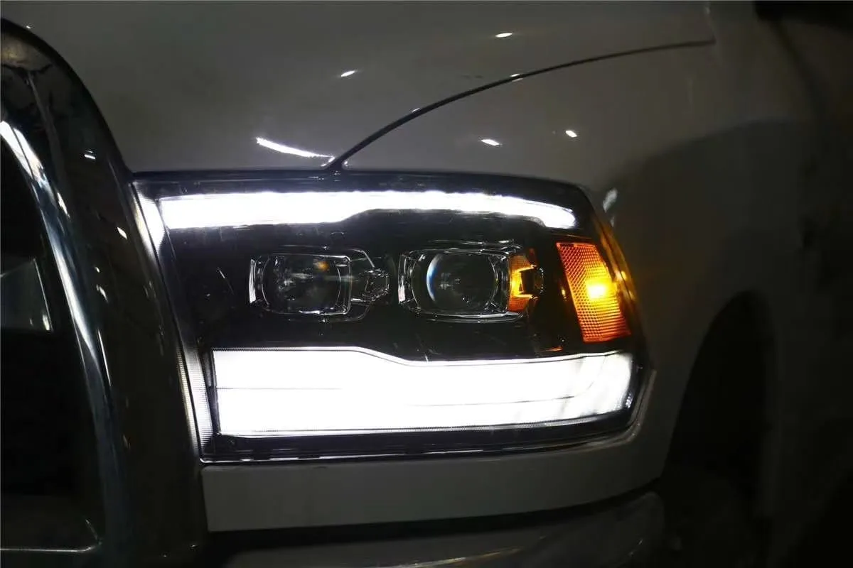 AlphaRex Projector Headlights Ram 1500/2500/3500 (09-18) Pro Series - Sequential - 5th Gen 2500 or G2 Style