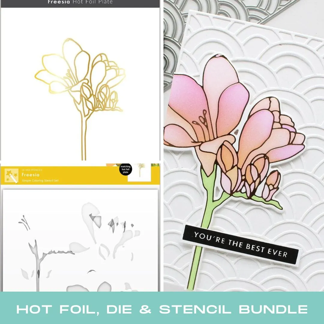 ALTENEW: Freesia | Stencil, Die & Hot Foil Plate Bundle