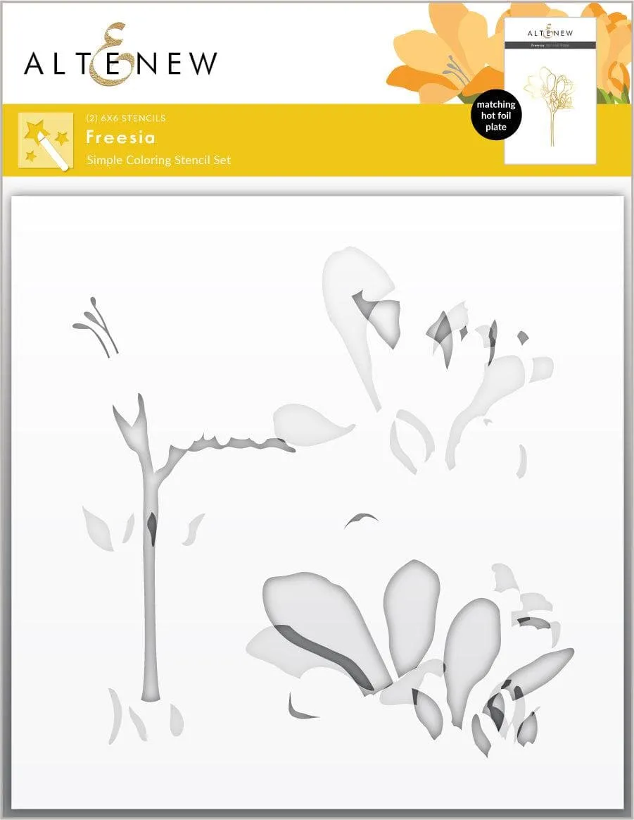 ALTENEW: Freesia | Stencil, Die & Hot Foil Plate Bundle