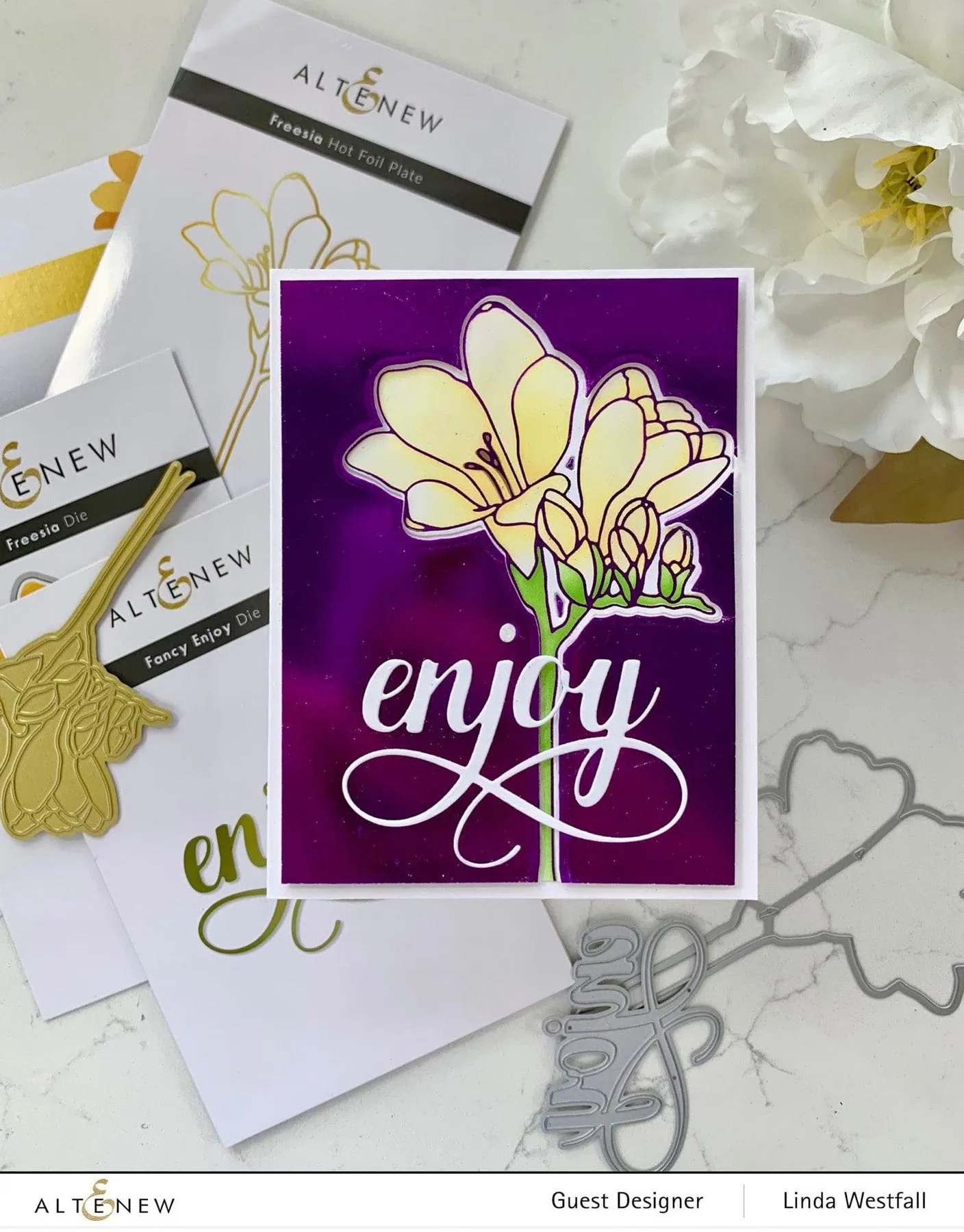 ALTENEW: Freesia | Stencil, Die & Hot Foil Plate Bundle