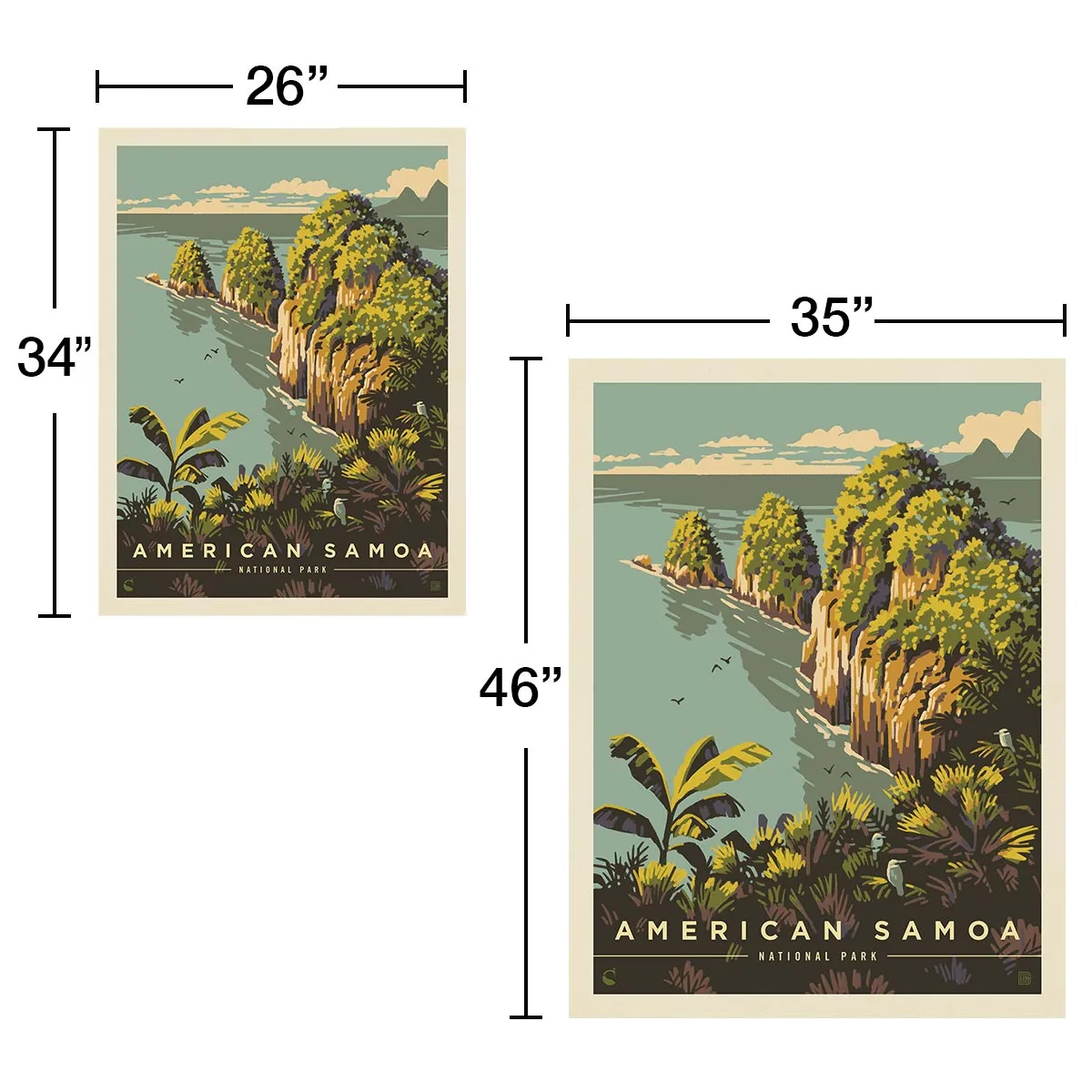 American Samoa National Park Pola Island Decal