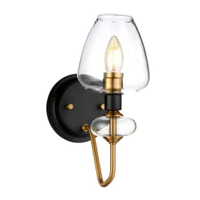 Armand Aged Brass Wall Light Elstead Lighting