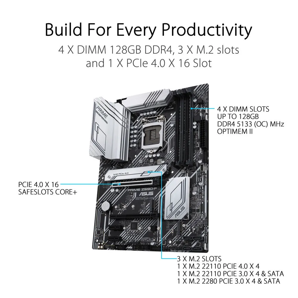 ASUS Prime Z590-P LGA 1200 ATX Motherboard