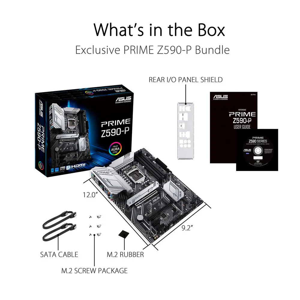 ASUS Prime Z590-P LGA 1200 ATX Motherboard