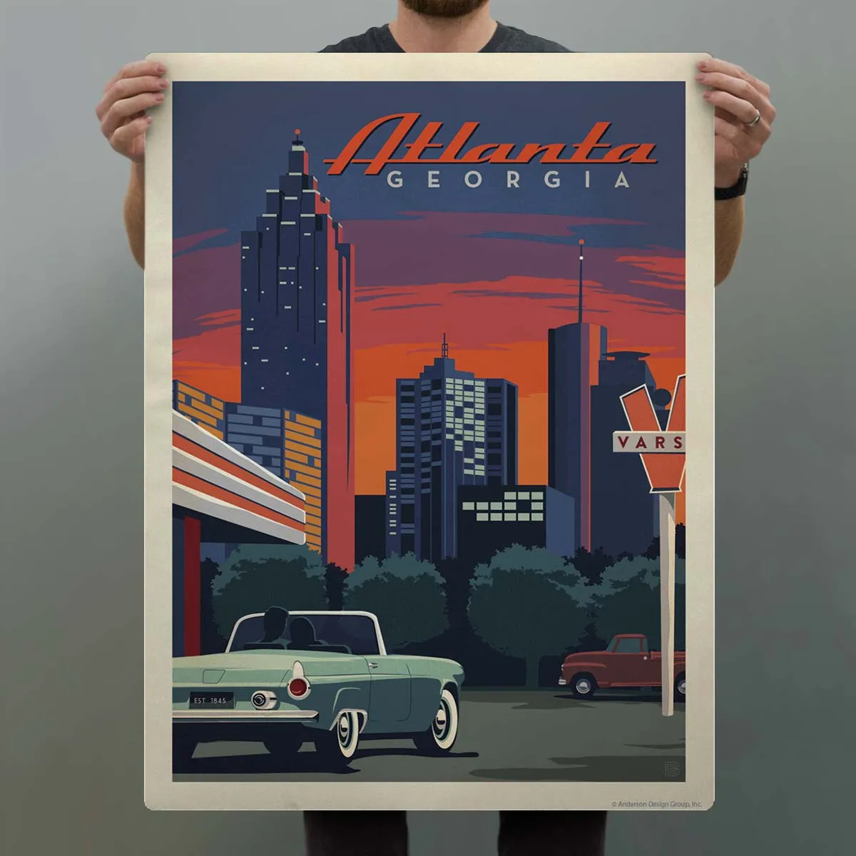 Atlanta Georgia Varsity Drive In Decal