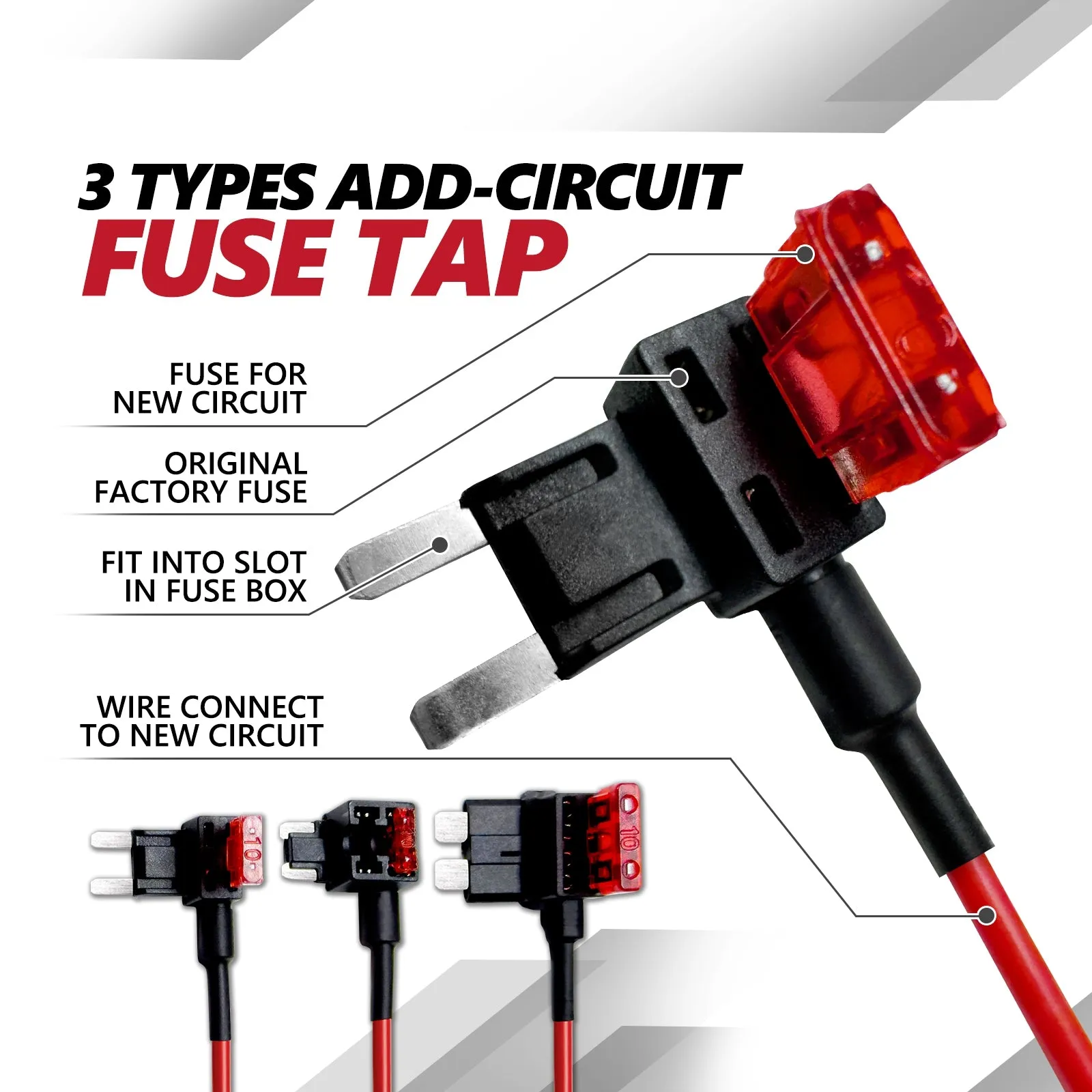 AURA Replacement Fuse Tap Adapter Set