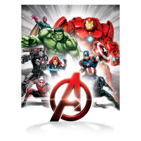 Avengers:  Battle Ready Realbig Mural        - Officially Licensed Marvel Removable Wall   Adhesive Decal