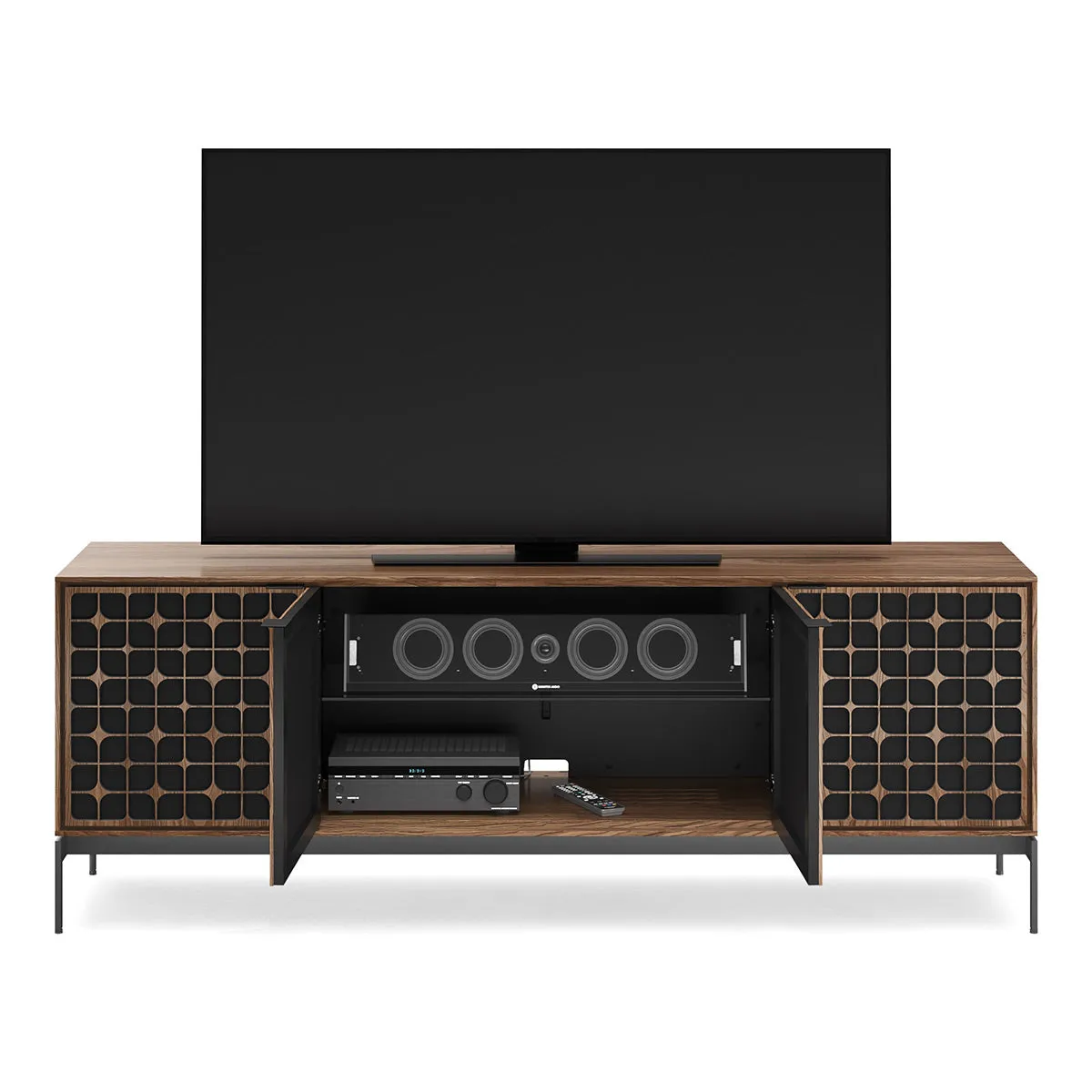 BDI Elements 8709 Constellation Media Cabinet with Console Base (Natural Walnut)
