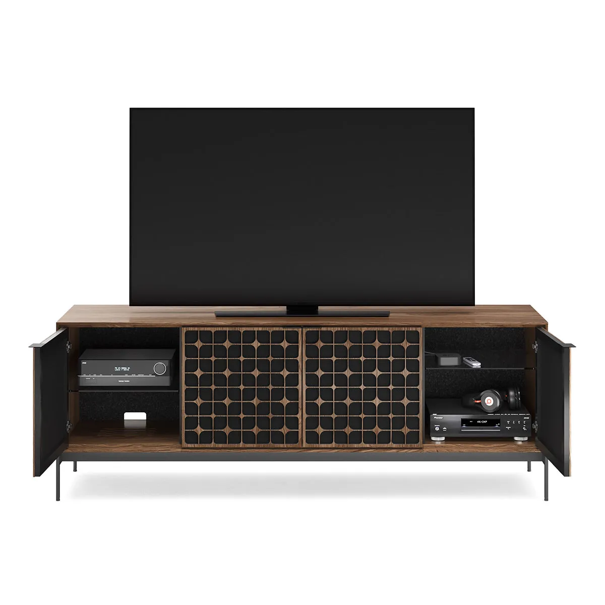 BDI Elements 8709 Constellation Media Cabinet with Console Base (Natural Walnut)