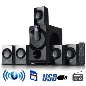 Befree Sound Bfs460 5.1 Channel Surround Bluetooth Speaker System In Black
