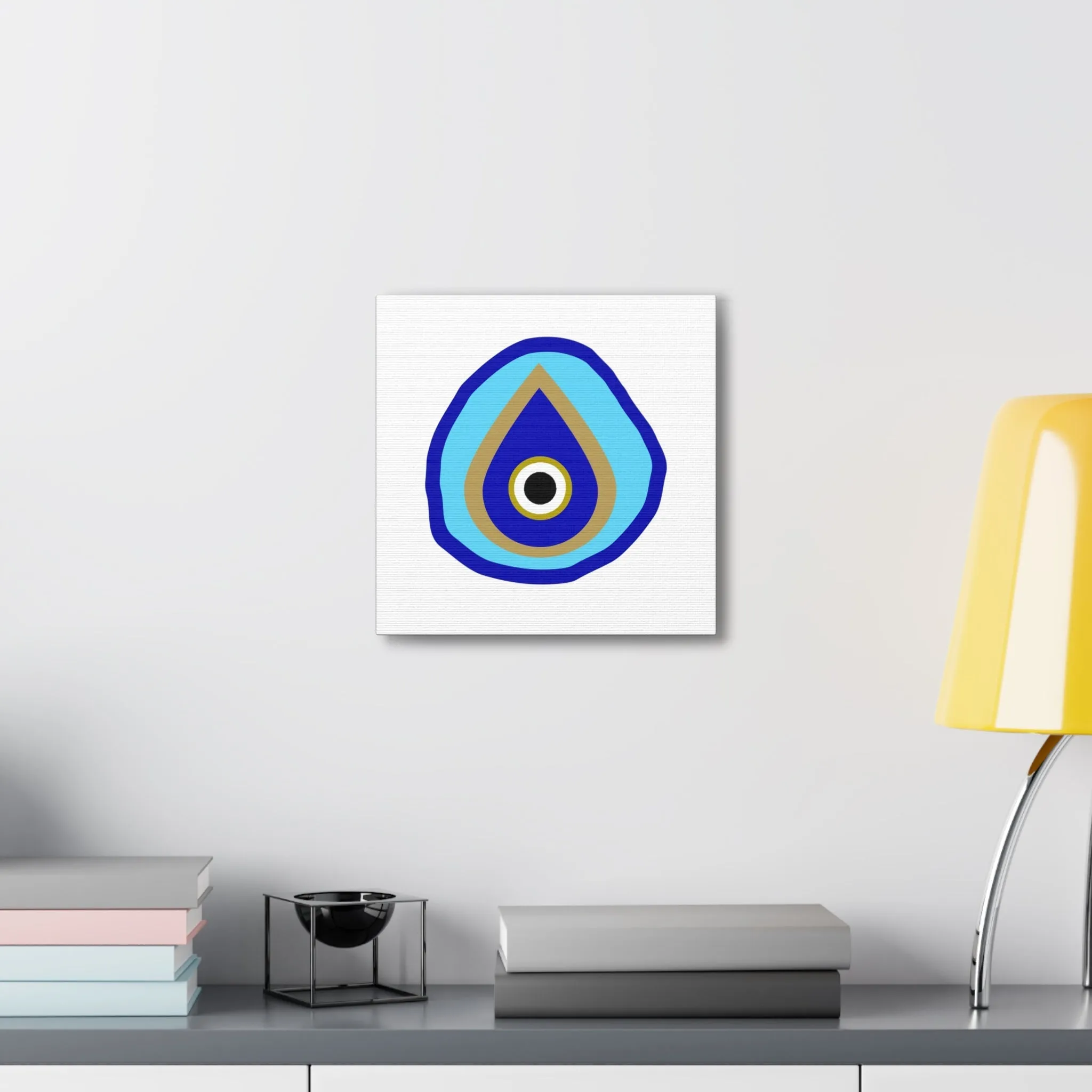 Blue Eye Tear Drop Canvas