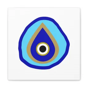 Blue Eye Tear Drop Canvas