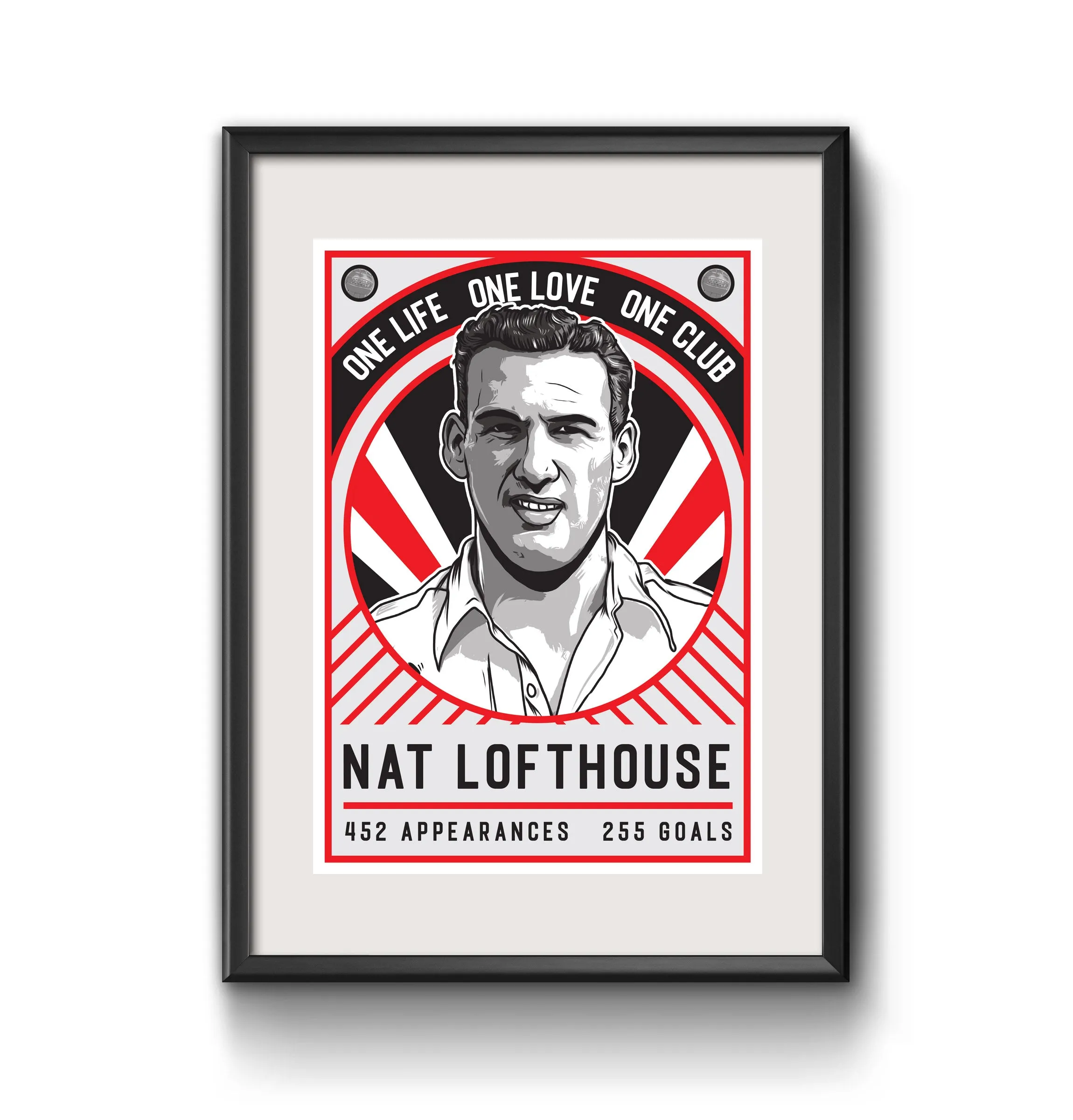 Bolton Nat Lofthouse Print