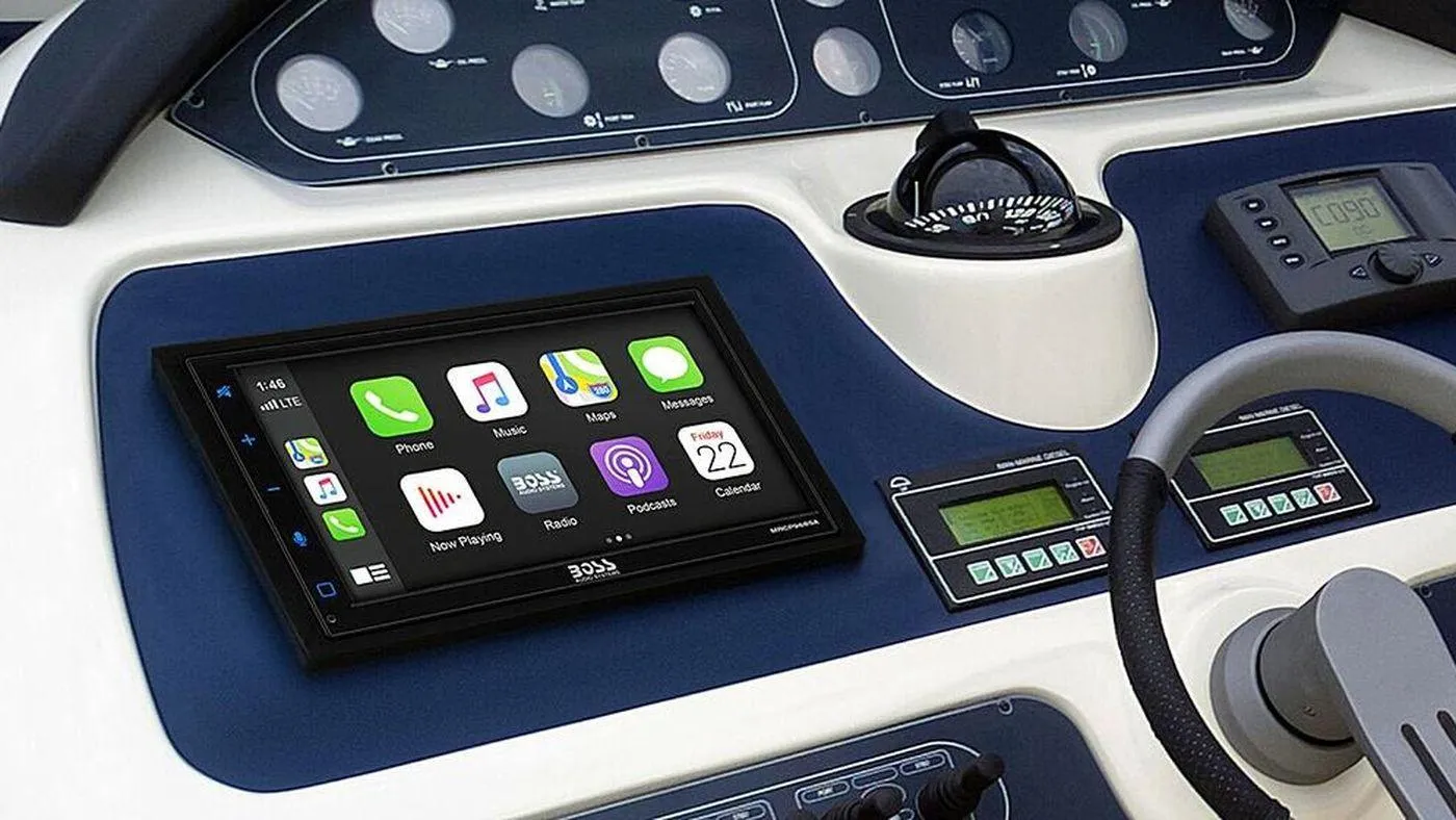 Boss MRCP9685A 6.75" Weather-Proof Double-DIN Multimedia Receiver w/ Apple CarPlay/ Android Auto