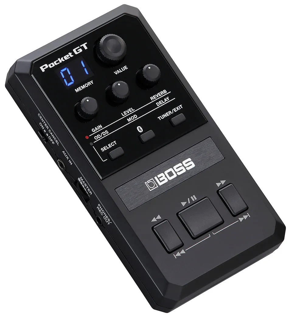 BOSS Pocket GT Portable Effects Processor with Integrated Learning Features