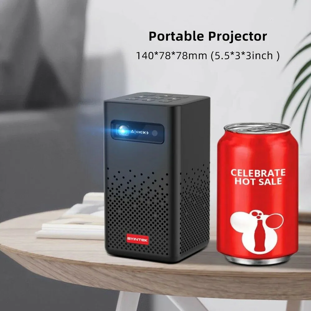BYINTEK P20 Portable Mini Pocket Projector 4K 3D Android Smart WIFI Pico LED DLP