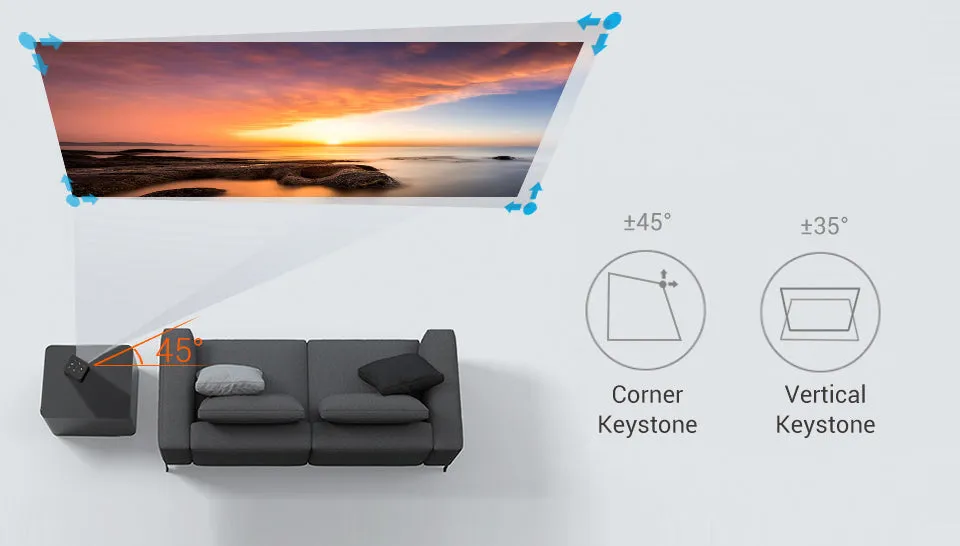 BYINTEK P20 Portable Mini Pocket Projector 4K 3D Android Smart WIFI Pico LED DLP