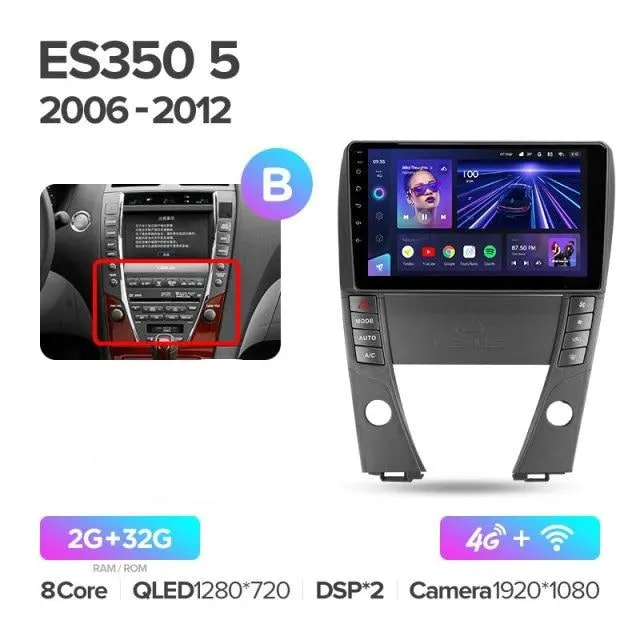 Car Dealz Elite 4G Data Model 10.2" Android 10.0 For Lexus ES350 5 V XV40 2006 - 2012 GPS Bluetooth Car Player Navigation Radio Stereo DVD Head Unit In Dash Plus OEM Fascia
