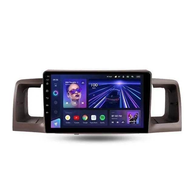 Car Dealz Elite 4G Data Model 10.2" Android 12.0 For Toyota Corolla E130 E120 2000 - 2004 In Dash Plus OEM Fascia