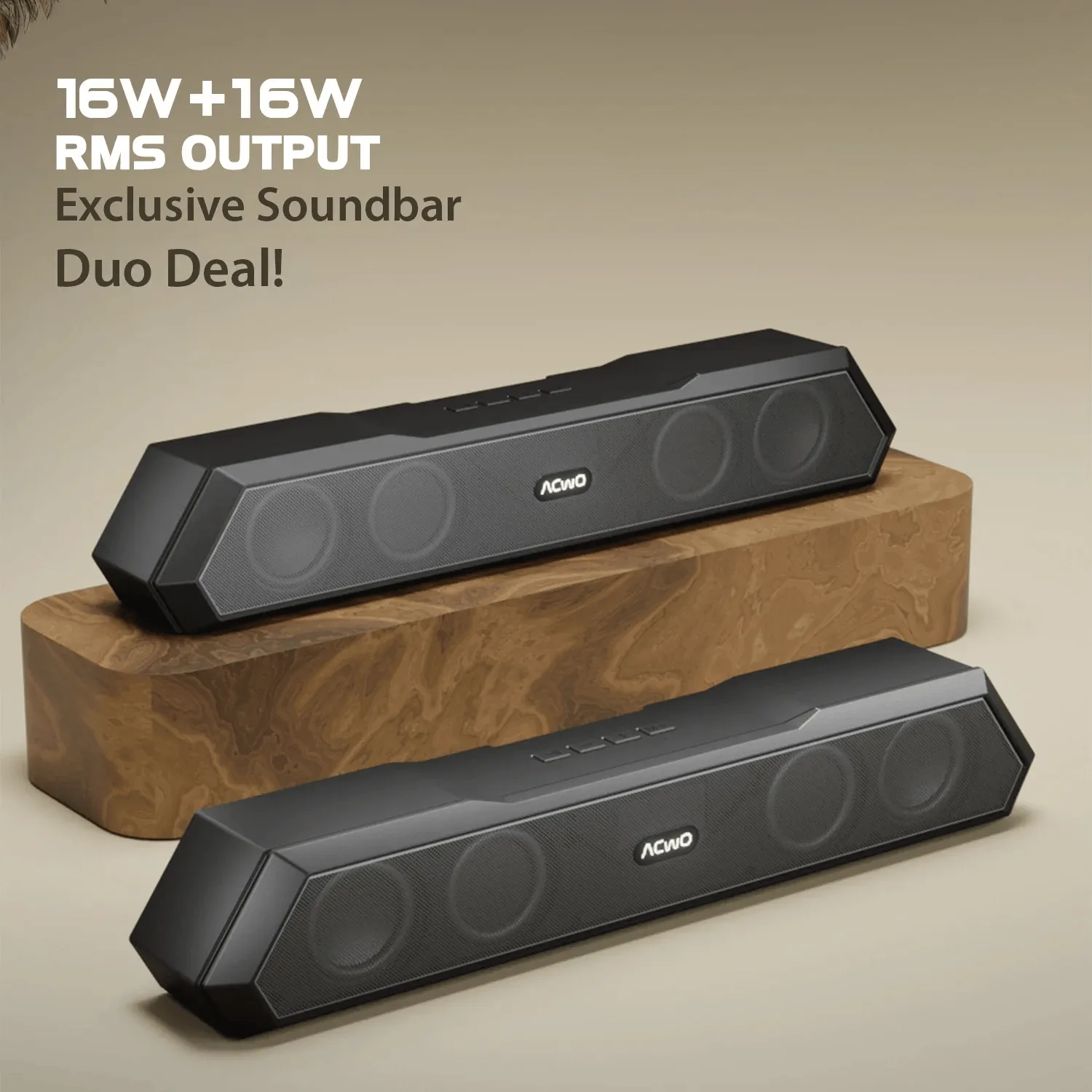 CARNIwAL 100: TWS Soundbar (COMBO OF 2)