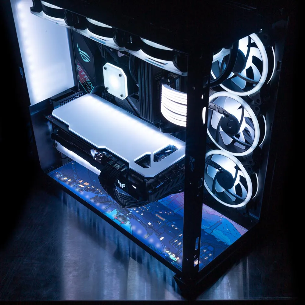 Sophie Lian Li O11 Dynamic and XL Castle Bottom Panel Plate Cover with Enhanced ARGB LED Lighting