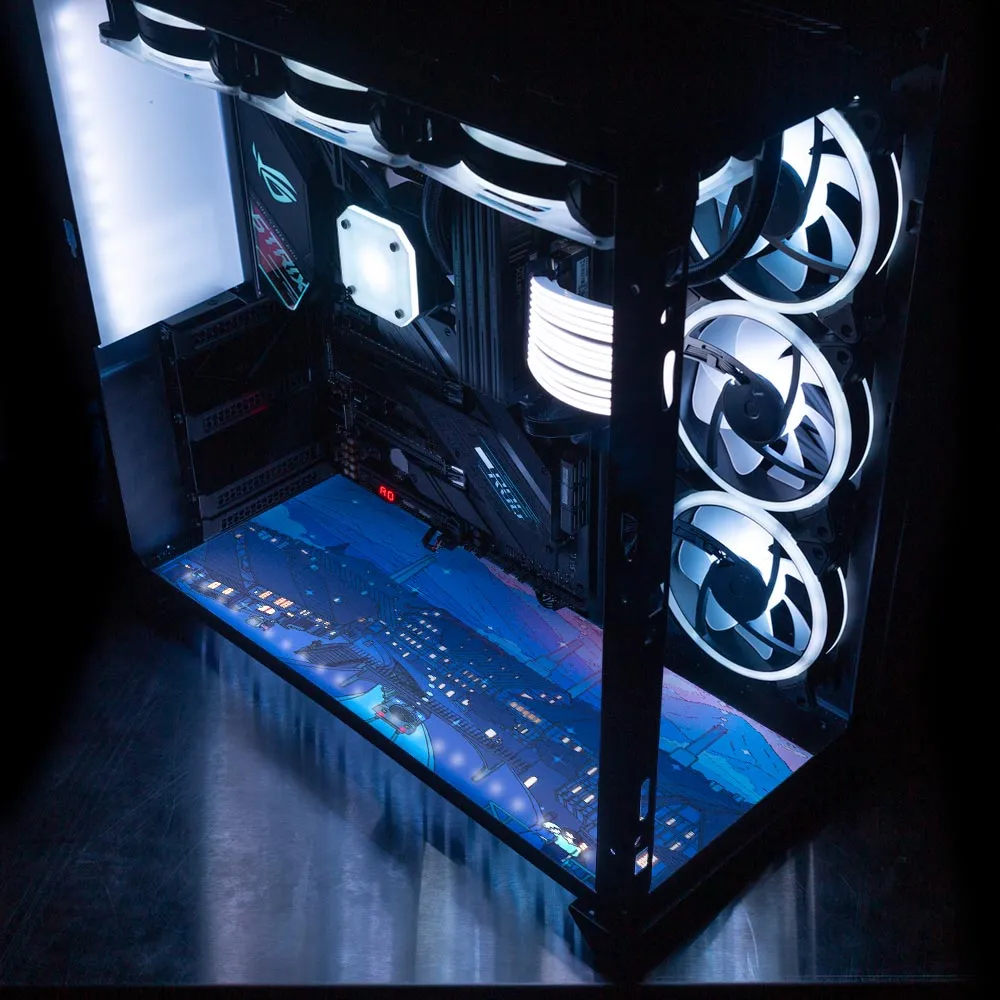Sophie Lian Li O11 Dynamic and XL Castle Bottom Panel Plate Cover with Enhanced ARGB LED Lighting