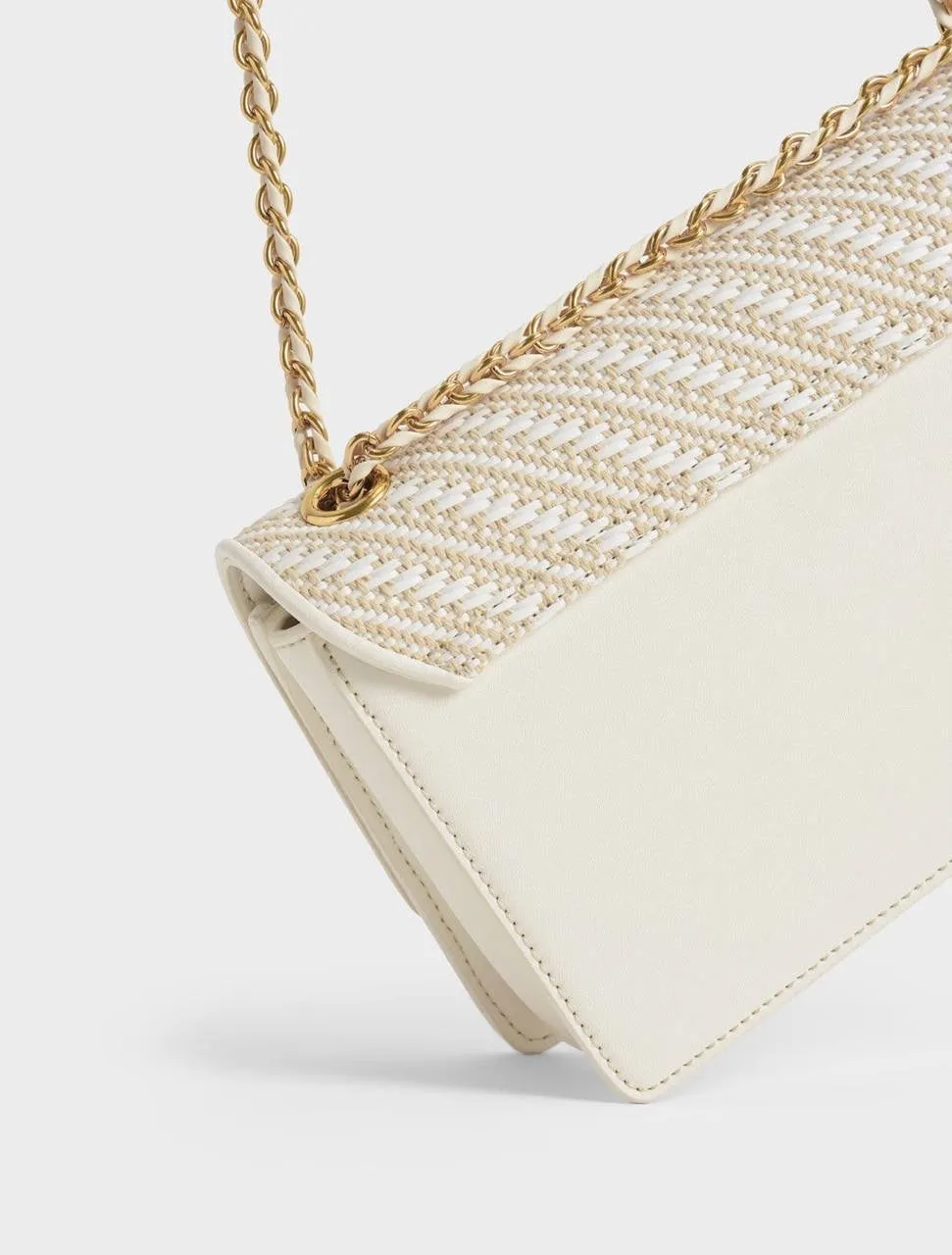 Chain Handle Shoulder Bag