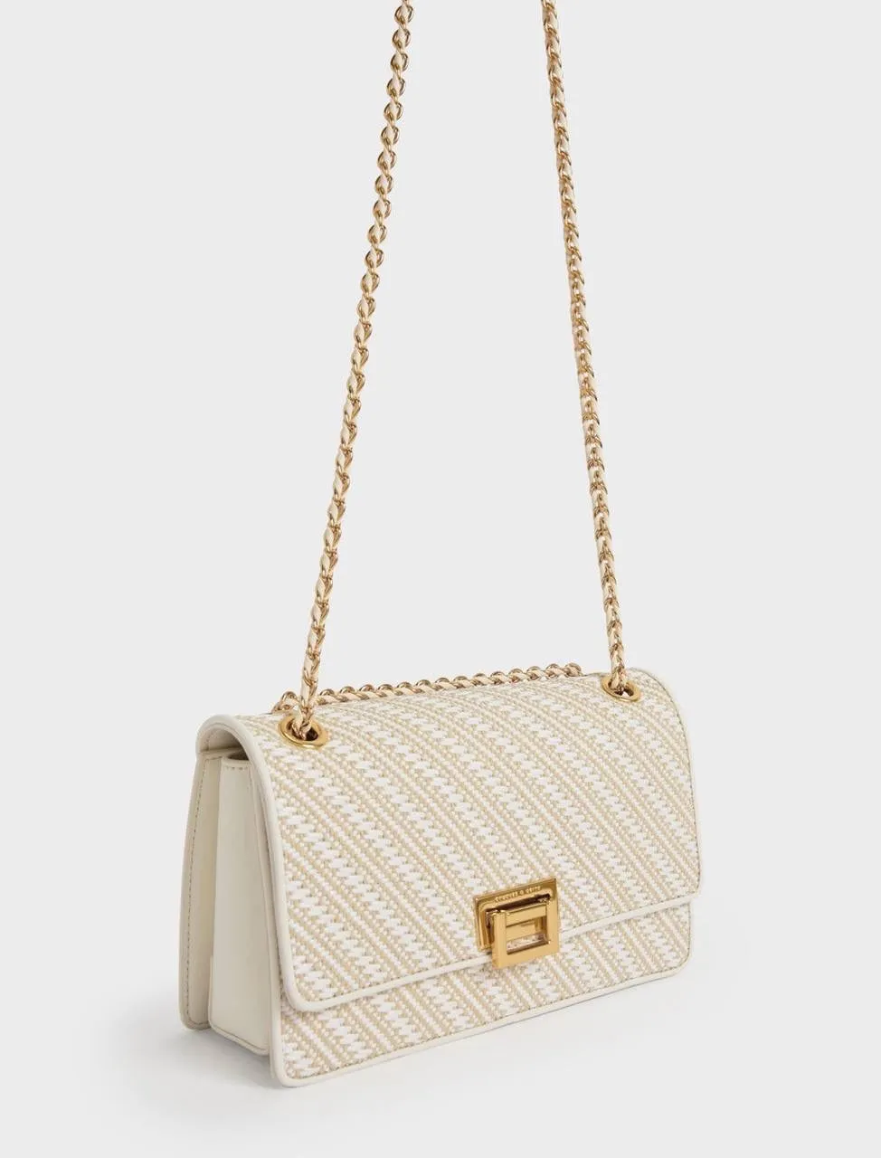 Chain Handle Shoulder Bag
