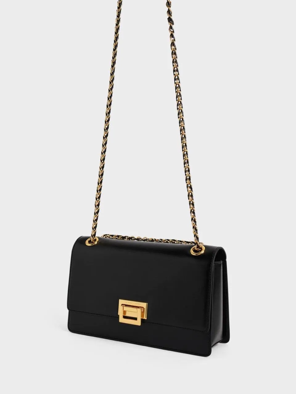 Chain Handle Shoulder Bag