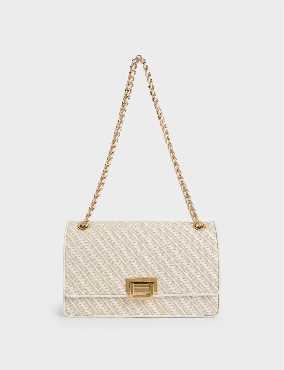 Chain Handle Shoulder Bag