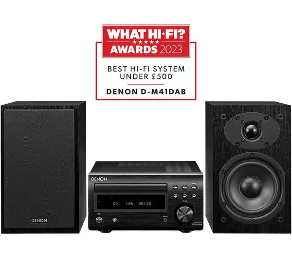 Denon DM41DAB DAB  Mini HiFi System Black