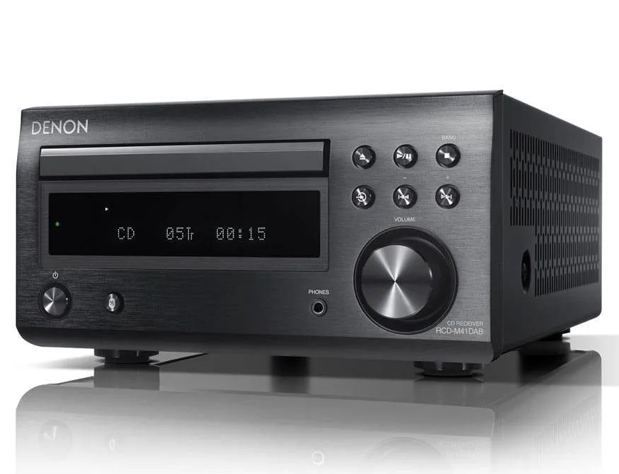 Denon RCDM41DAB DAB Hi-Fi Receiver with CD and Bluetooth, Black