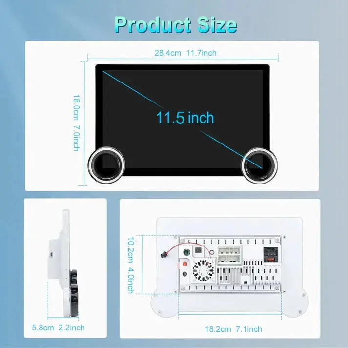 Diamond 2K - 11.5 Inch Dual Knob Android Multimedia Entertainment Unit