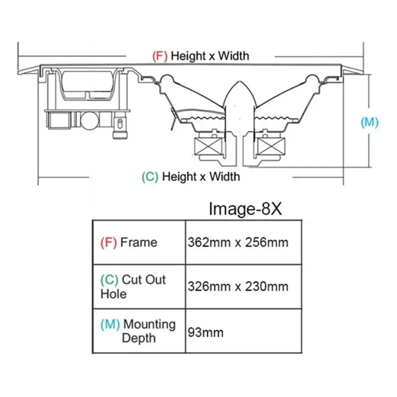 Earthquake Sound Image Center Channel   Pair 2-Way 8" In-Wall Speaker