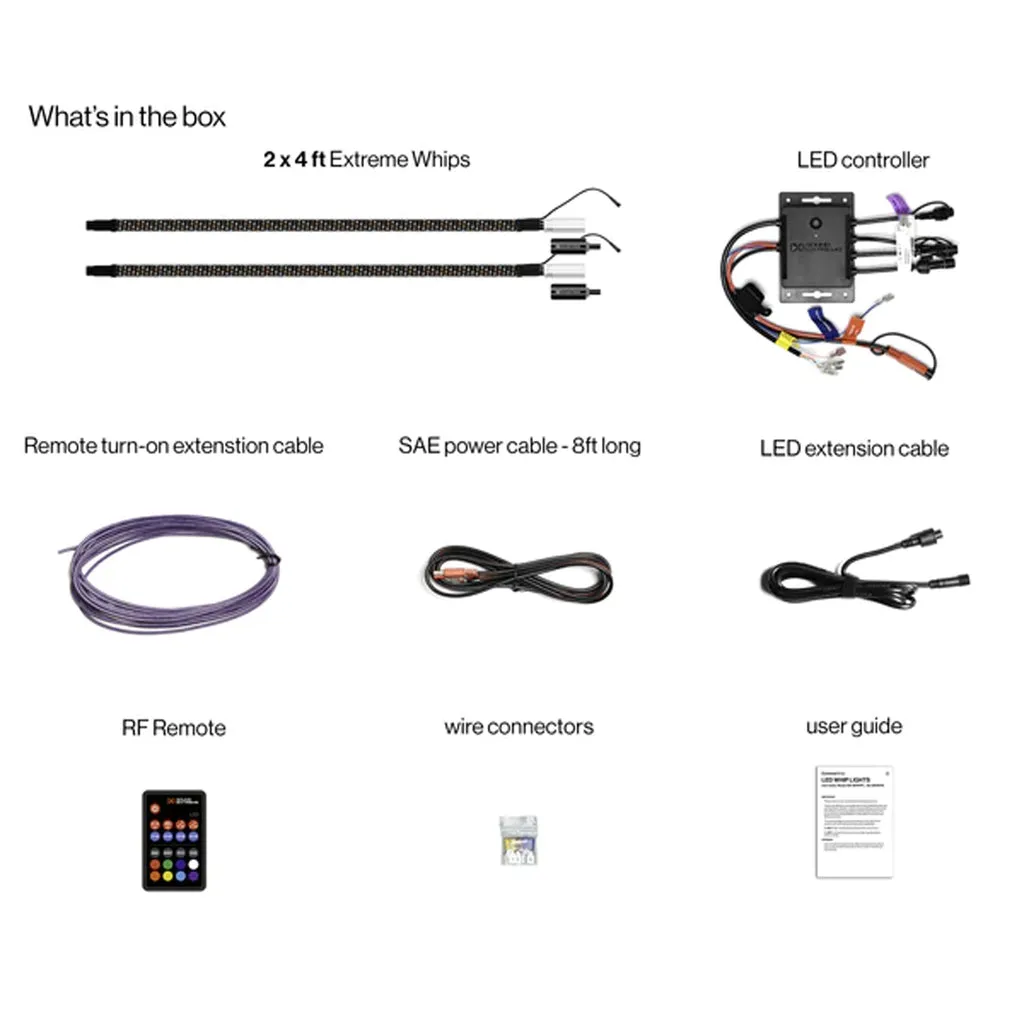 EcoXGear Extreme Whip Kit 4ft 2pk   Contoller