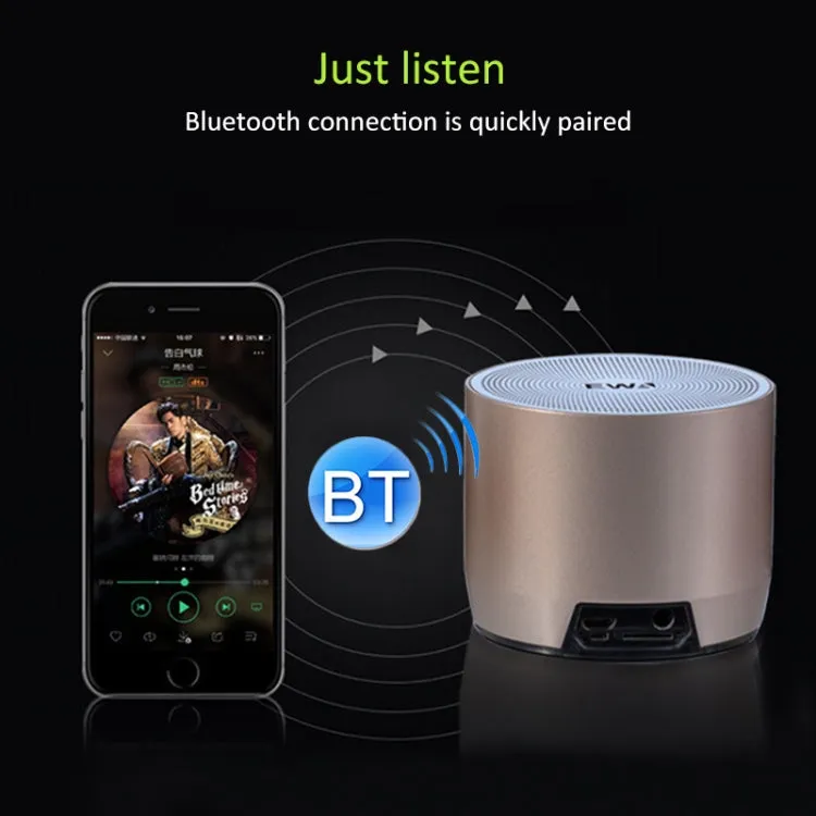 EWA A3 Compact 8W Waterproof Bluetooth Speakers with Enhanced Bass and 3D Stereo Sound