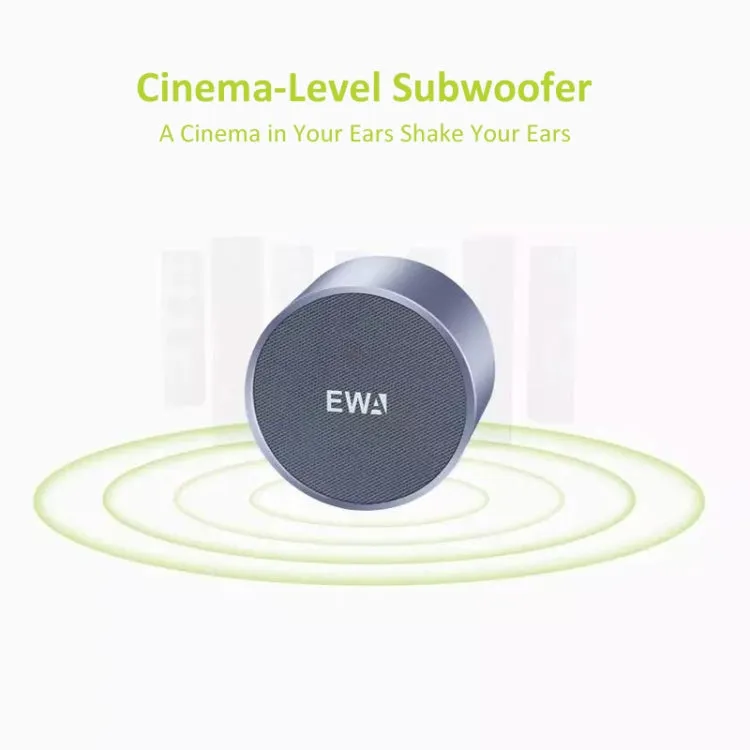 EWA A3 Compact 8W Waterproof Bluetooth Speakers with Enhanced Bass and 3D Stereo Sound