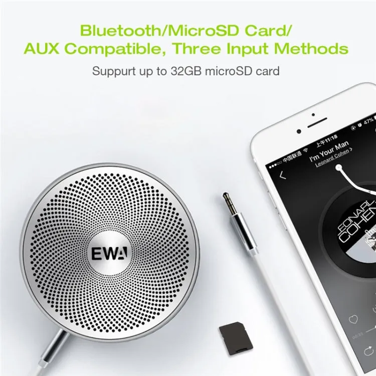 EWA A3 Compact 8W Waterproof Bluetooth Speakers with Enhanced Bass and 3D Stereo Sound