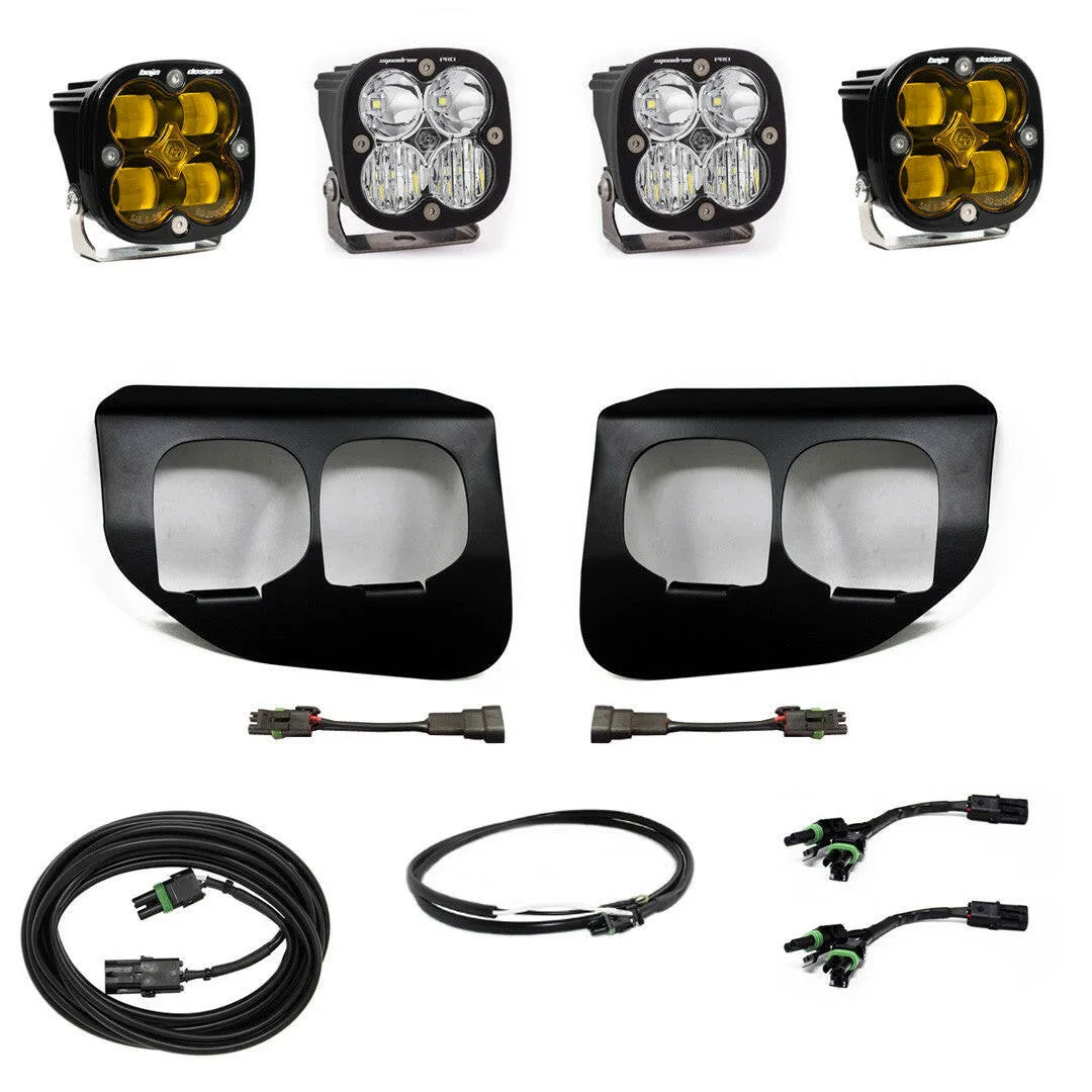 Ford Squadron SAE/Pro Fog Pocket Light Kit - Ford 2020-22 F-250/350 Super Duty