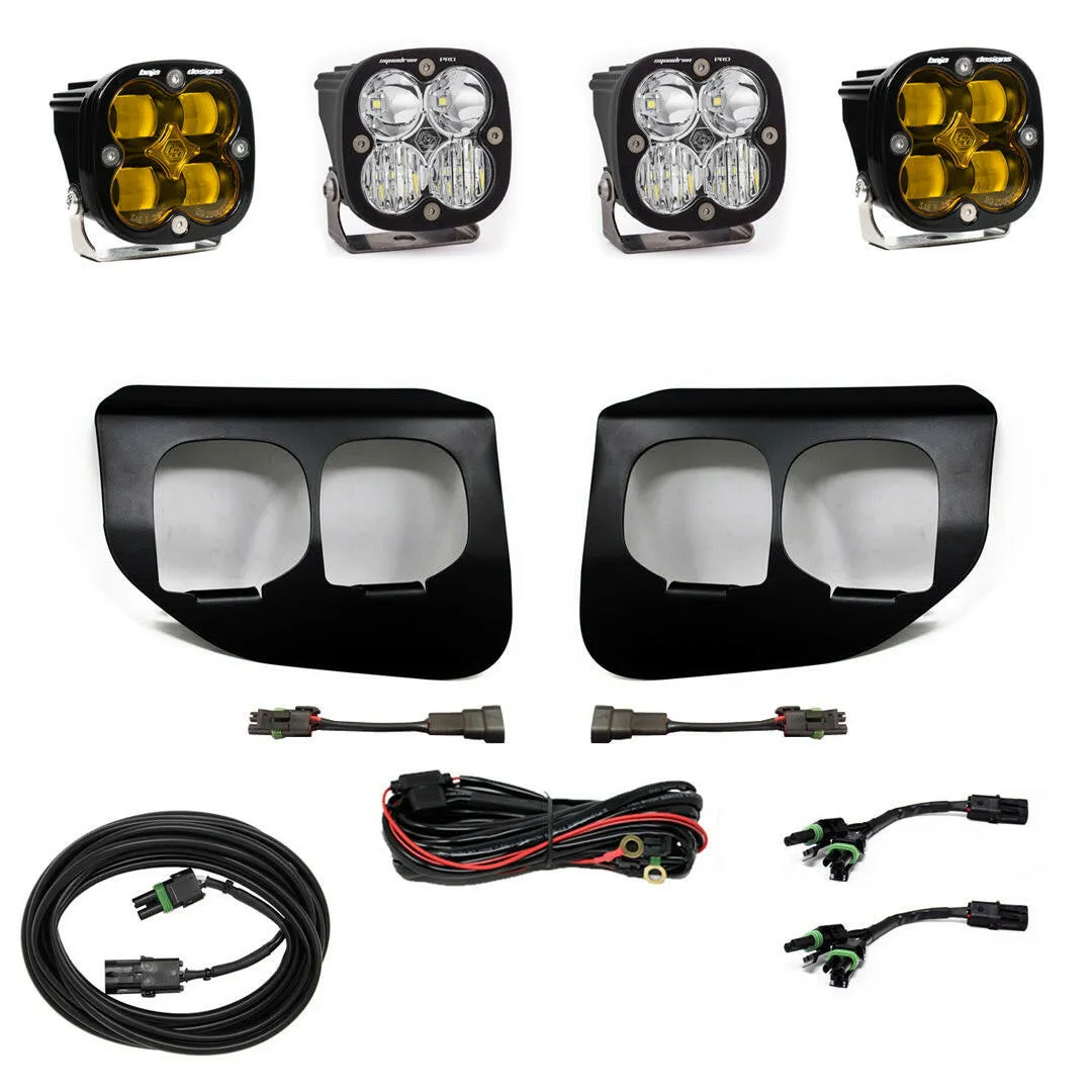 Ford Squadron SAE/Pro Fog Pocket Light Kit - Ford 2020-22 F-250/350 Super Duty