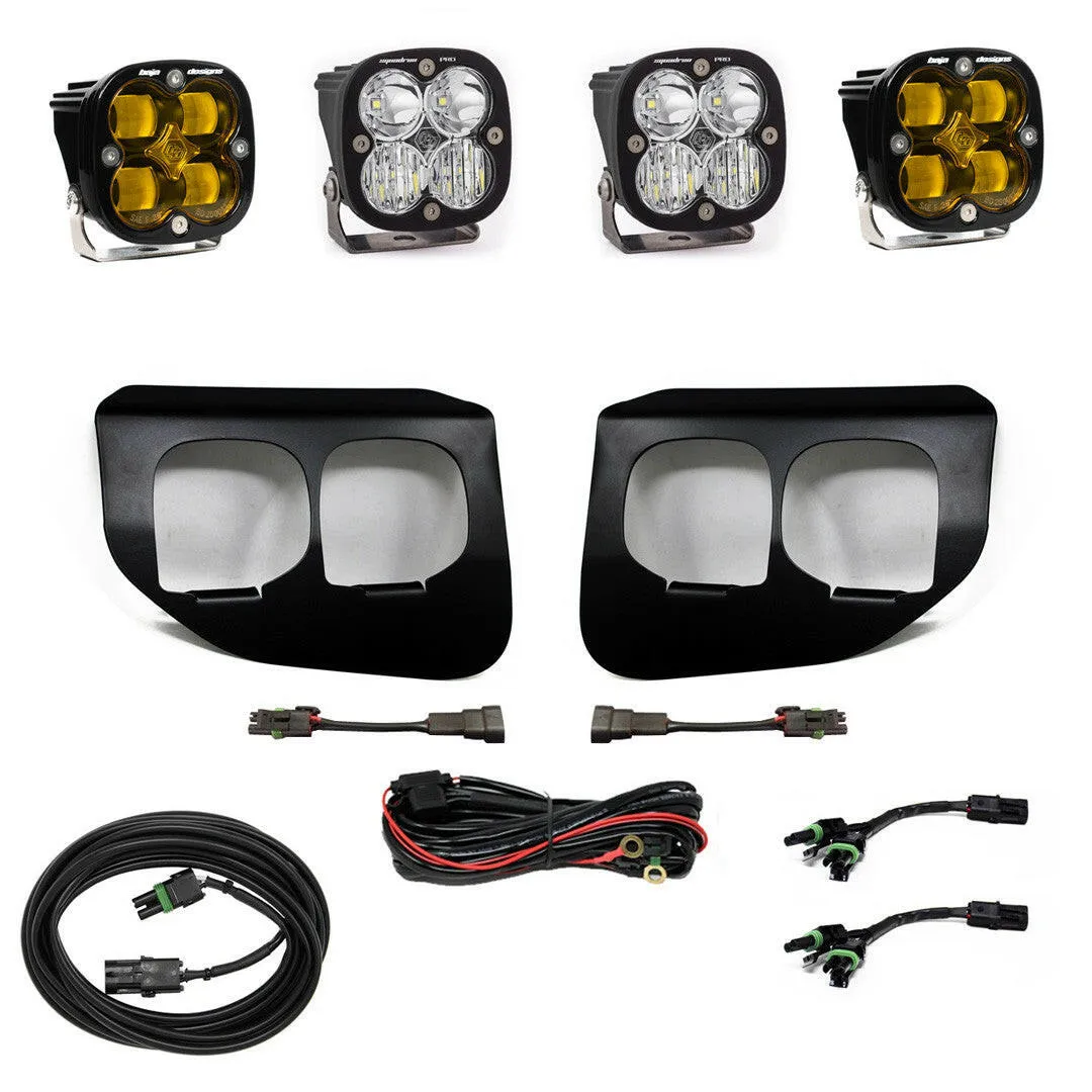 Ford Squadron SAE/Pro Fog Pocket Light Kit - Ford 2020-22 F-250/350 Super Duty