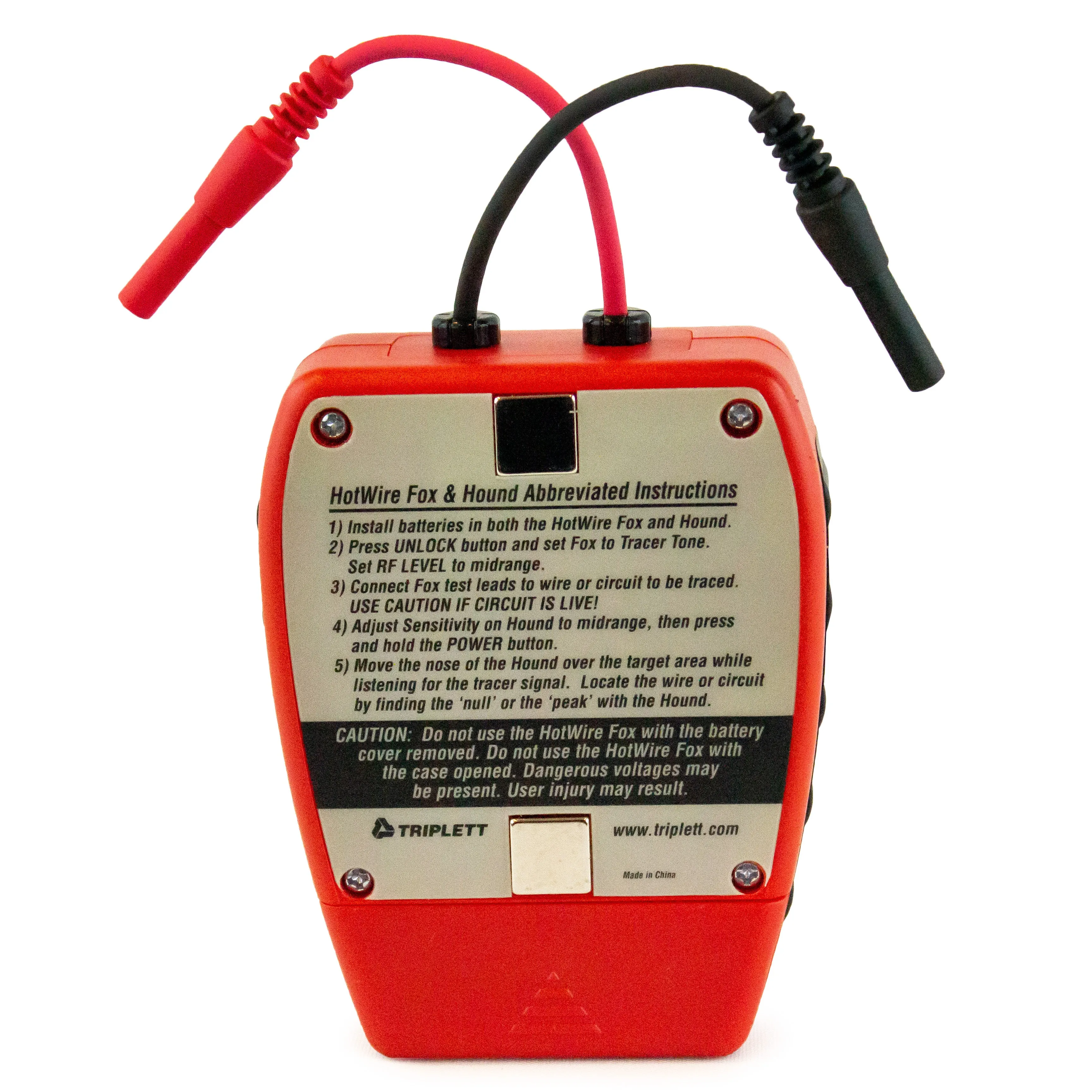 Fox & Hound HotWire™ Live Wire Tone & Probe Kit: Trace Live 120/220VAC Power Lines - (3388)