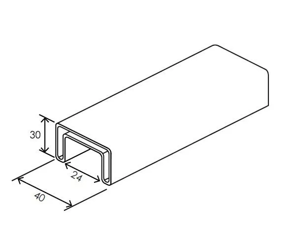 GRIPRAIL® 40X30MM HANDRAIL